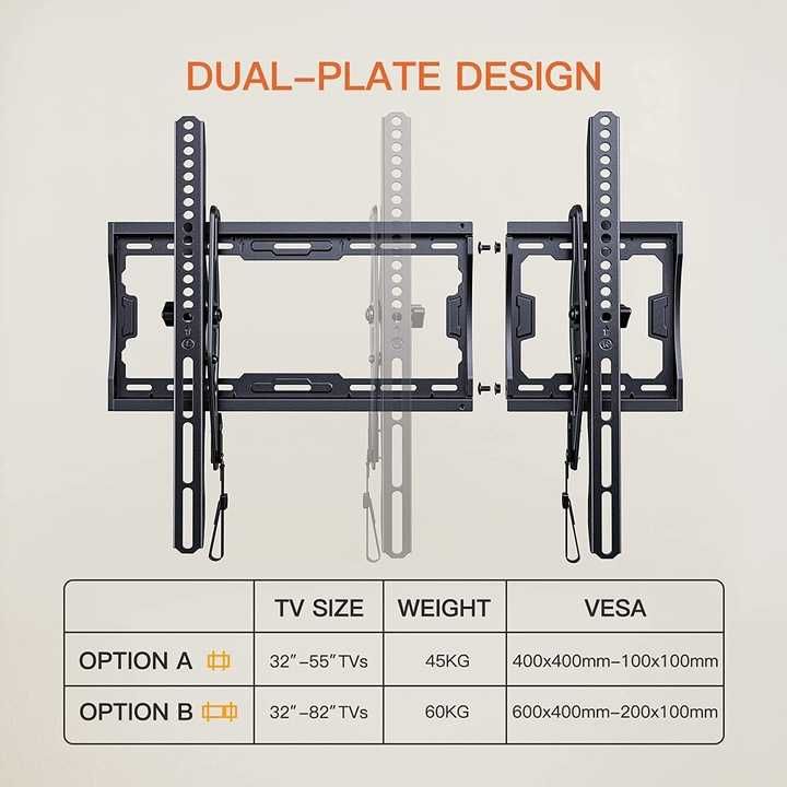 Uchwyt na telewizor Perlegear 32-82''