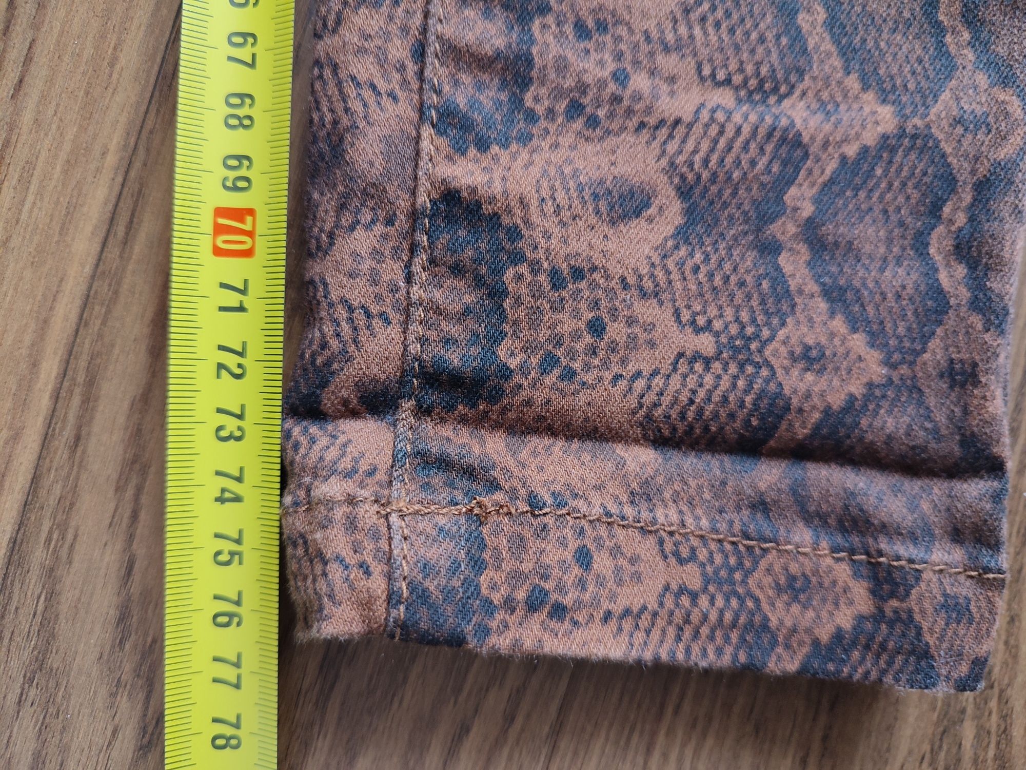 Spodnie Orsay wężowy wzór 36 jak nowe wysoki stan