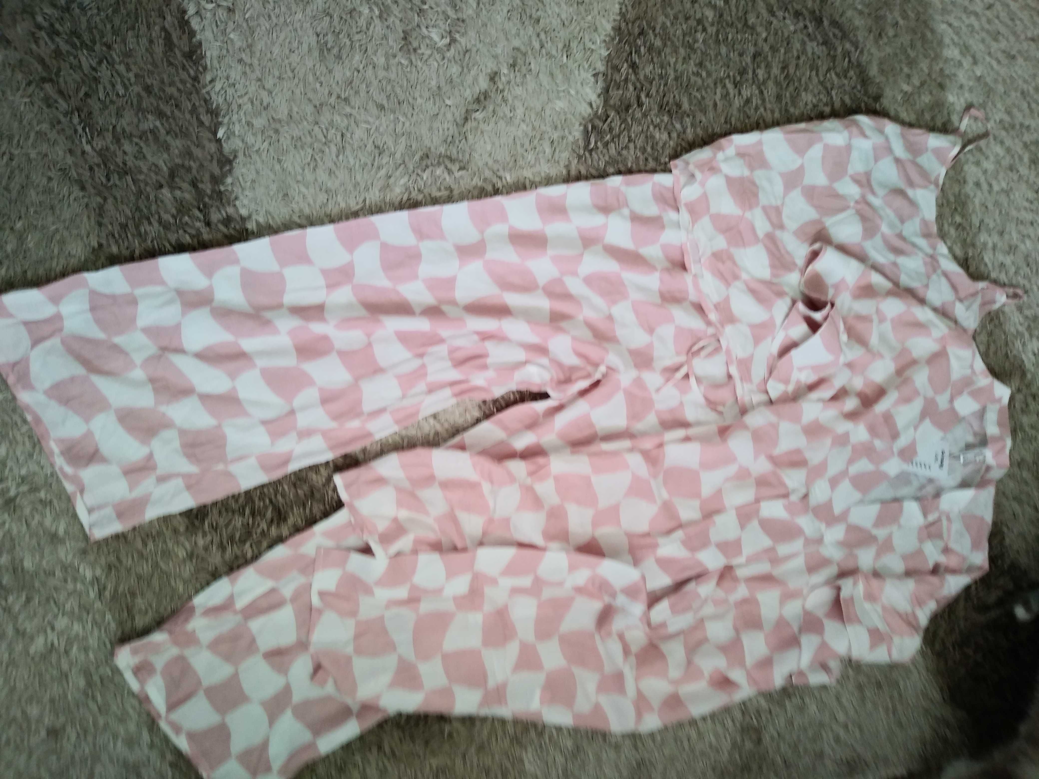 komplet piżama szlafrok Sinsay L, 3 części