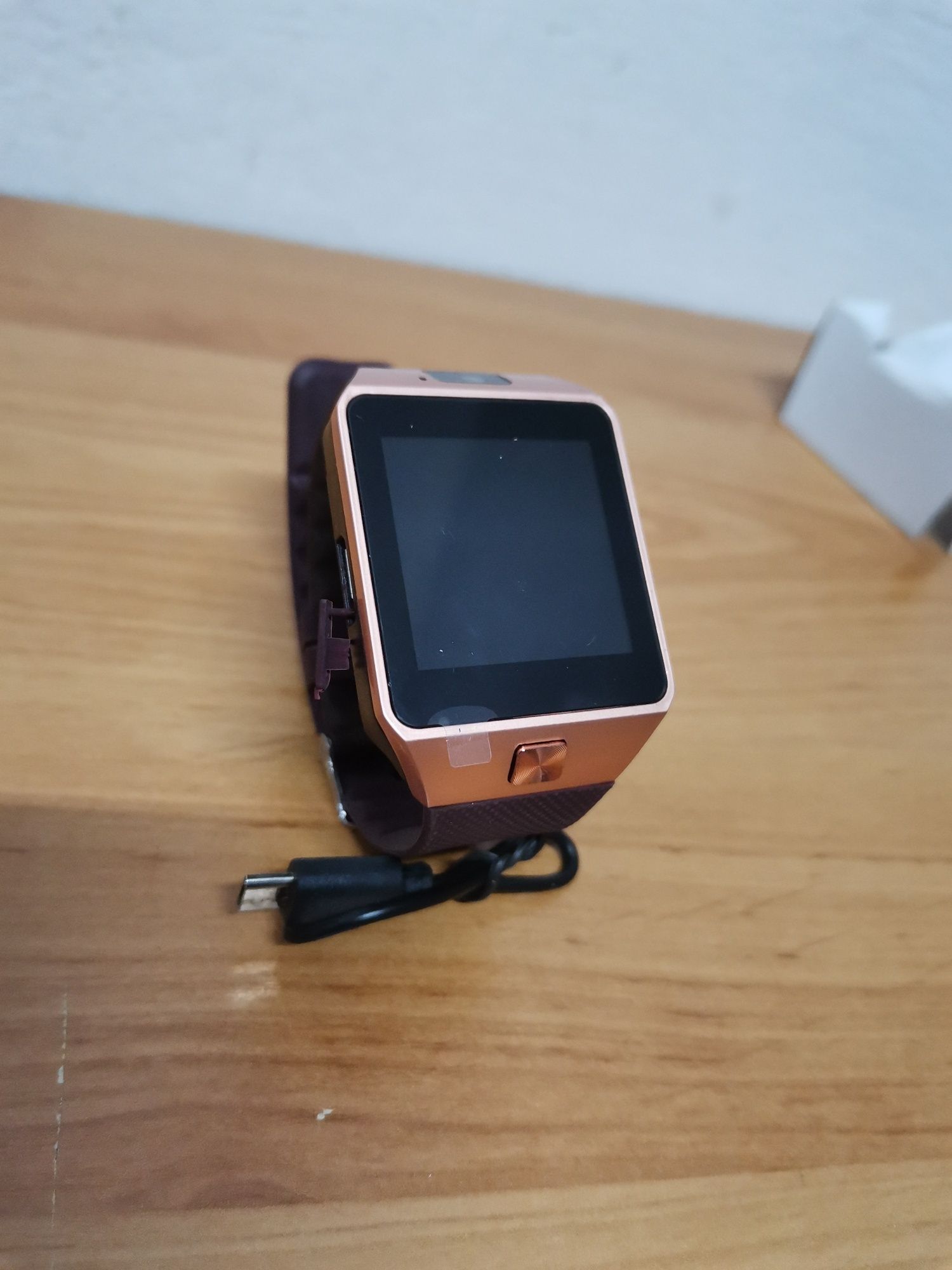 Zegarek Smartwatch z aparatem mikrofonem nowy + kabel USB