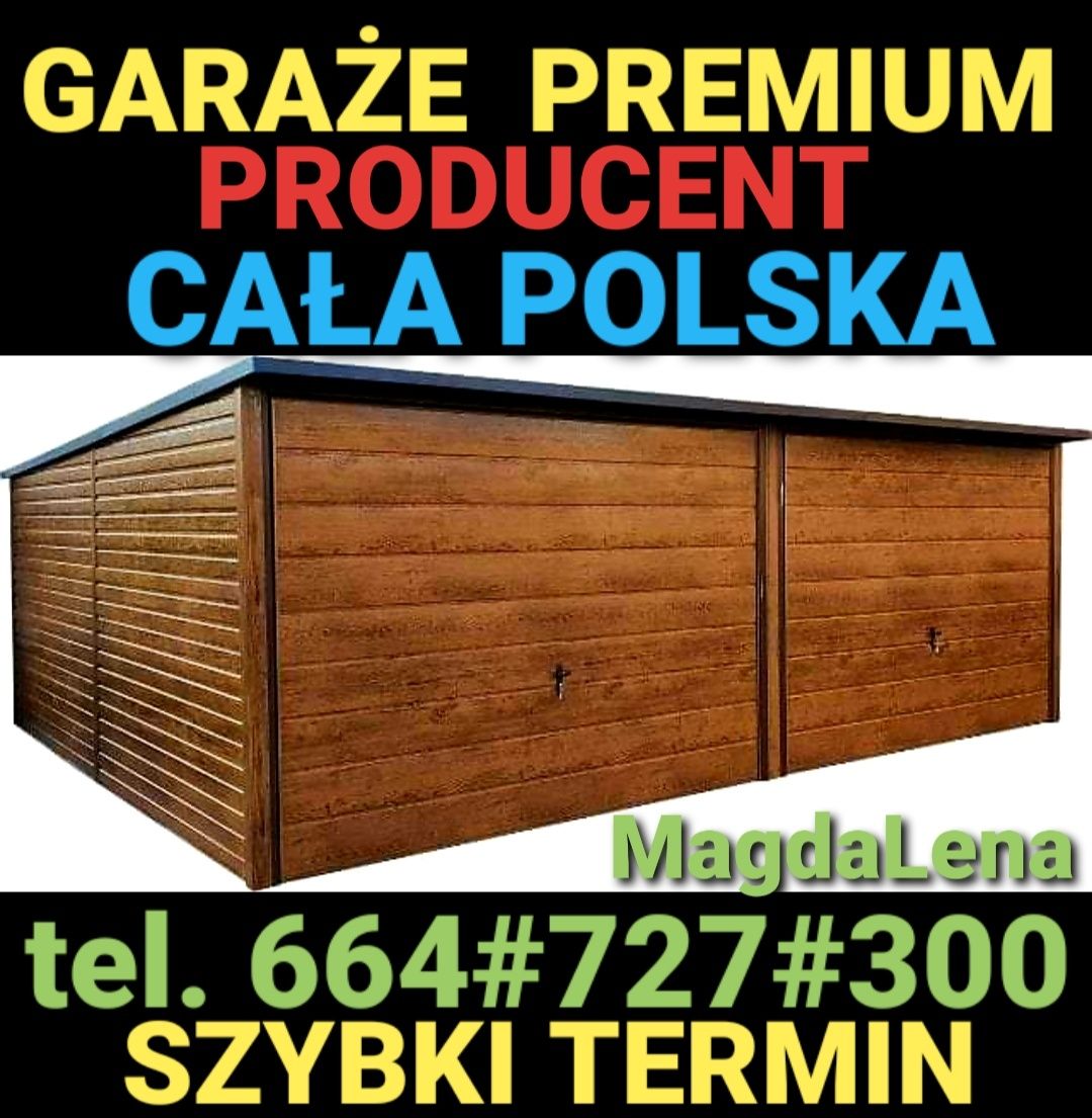 Garaż blaszany BLASZAK  Garaże  MOCNE! CAŁA POLSKA szybki termin! Raty