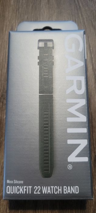 Oryginalny pasek silikonowy Garmin Quickfit 22mm oliwkowy