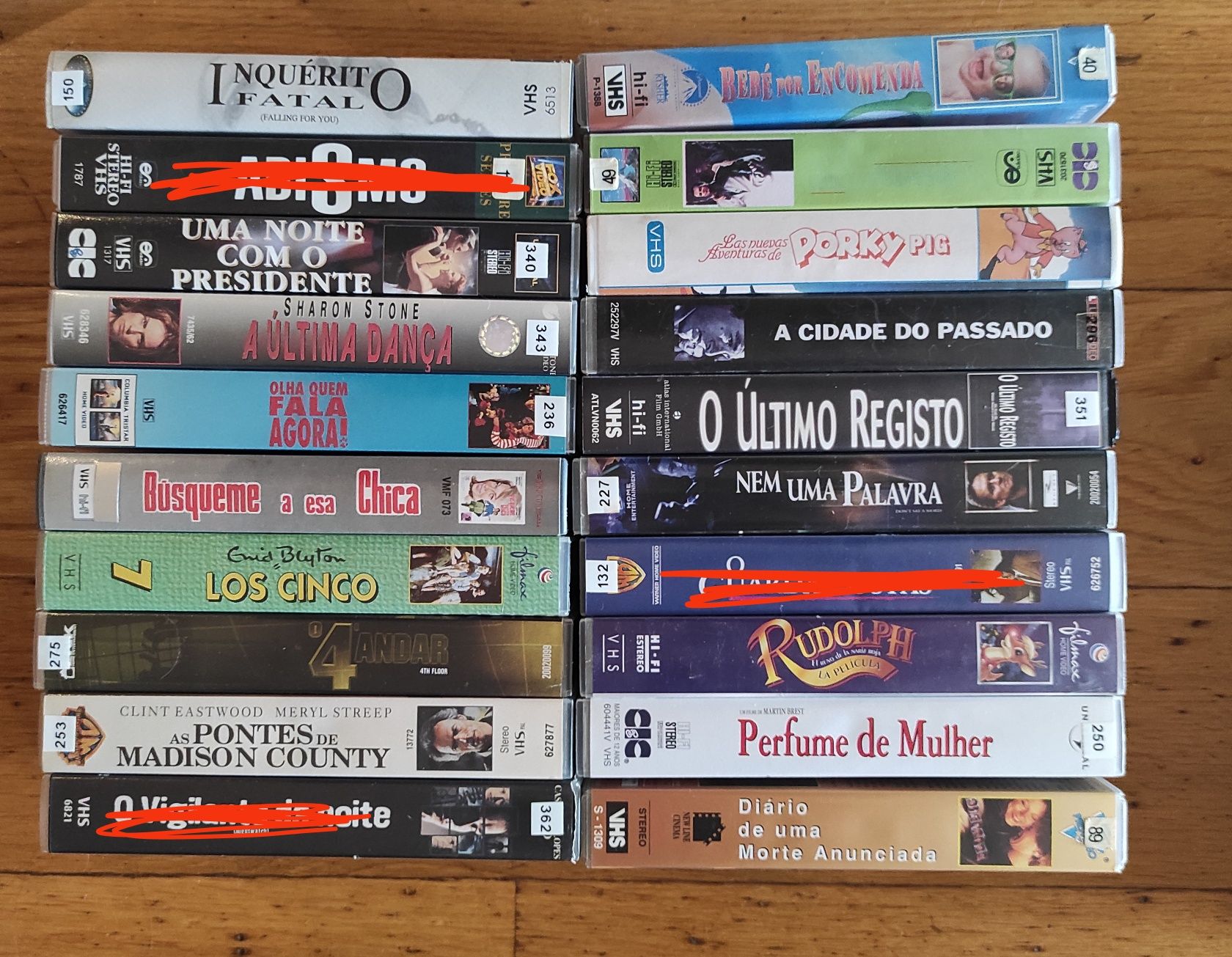 VHS vários para venda Lote 2