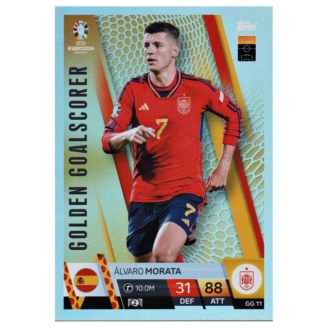 Karta Topps Euro 2024 Germany Alvaro Morata Gg 11 Golden Goalscorer