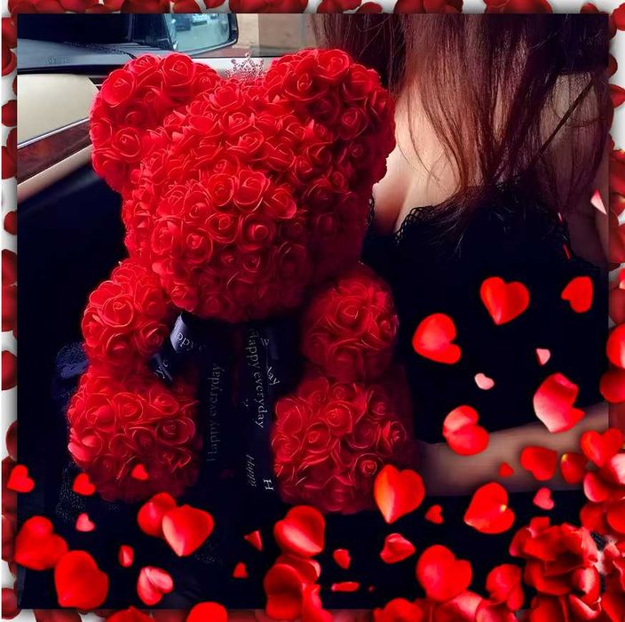 Miś z Róż Idealny Prezent (Okazja)