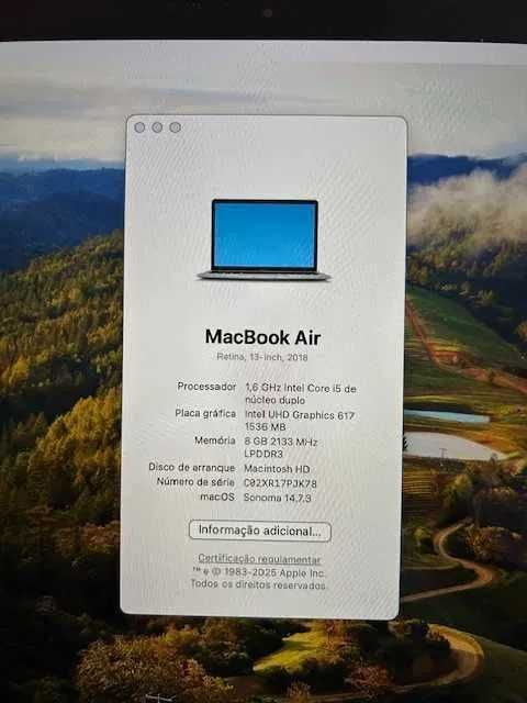 MacBook Air 13" (2018) - 8GB RAM + Acessórios