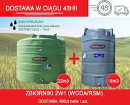 KINGSPAN Zbiornik na wodę deszczową RSM i zbiornik na RSM nawóz płynny