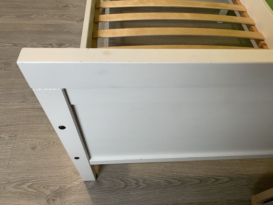 Łóżko dziecięce rozsuwane Ikea Sundvik +dno +materac sprężynowy Vyssa