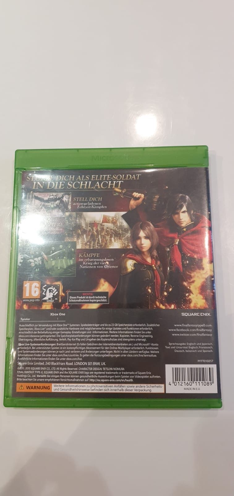 XBOX ONE Final Fantasy Type-0 HD