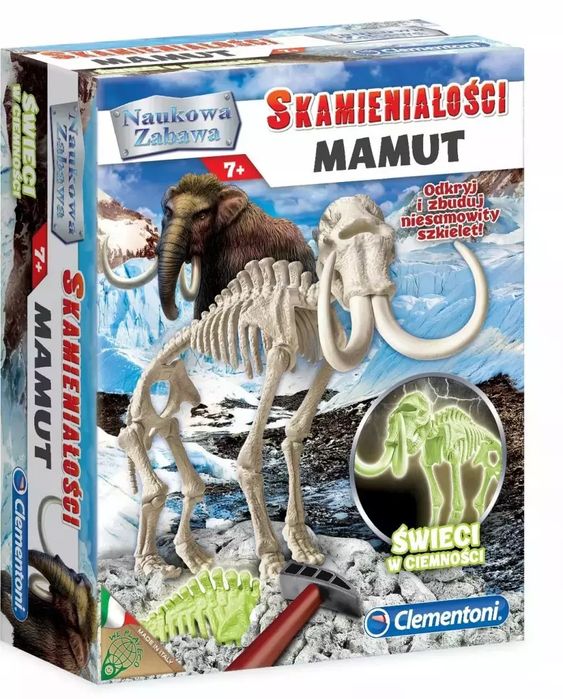 Naukowa zabawa. Skamieniałości. Mamut. Clementoni. Nowy Produkt