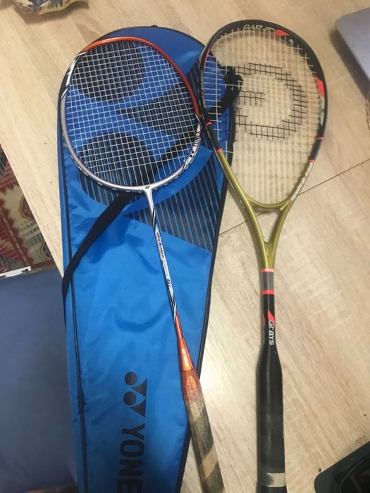 raquetes de badminton