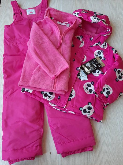 термо комбінезон трансформер для дівчинки на зиму 104 см, демісезонна