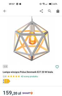 Lampa wisząca biała dziecięca