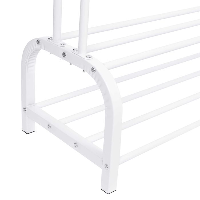 Wieszak stojący podwójny LARY biały