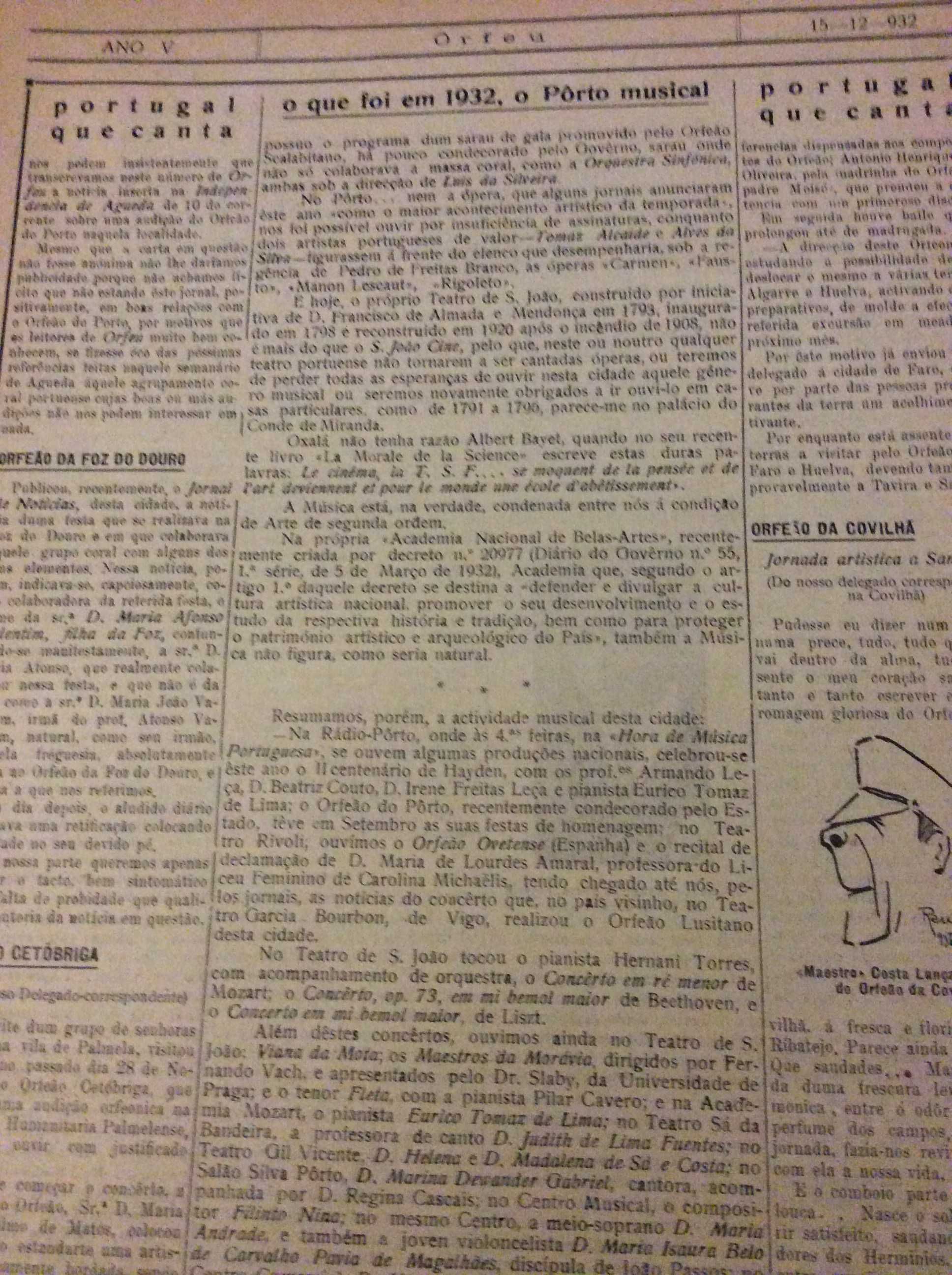 Orfeu. Jornal de arte. N.º  61,  15 de Dezembro de 1932