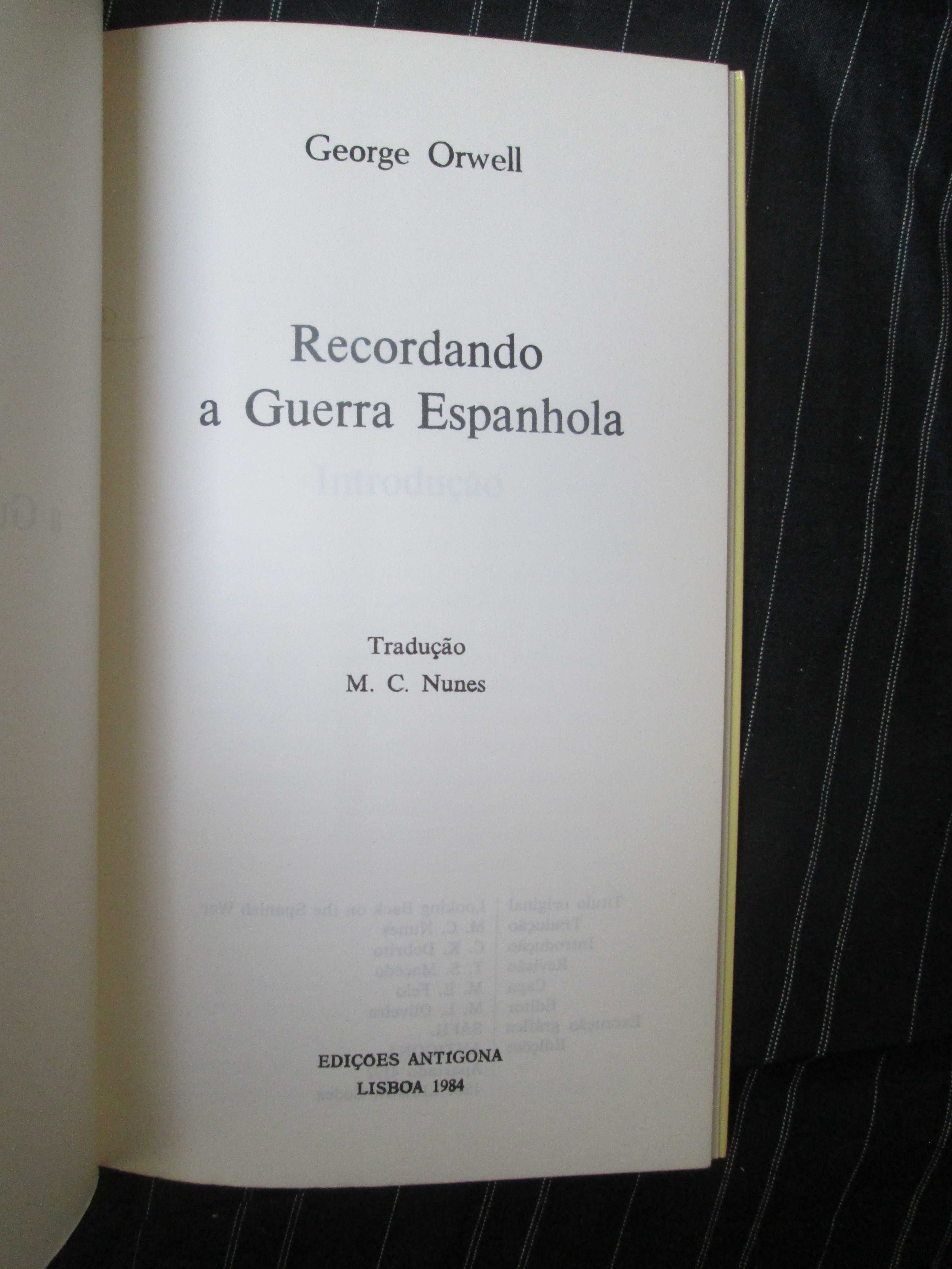 Recordando a Guerra Espanhola, de George Orwell
