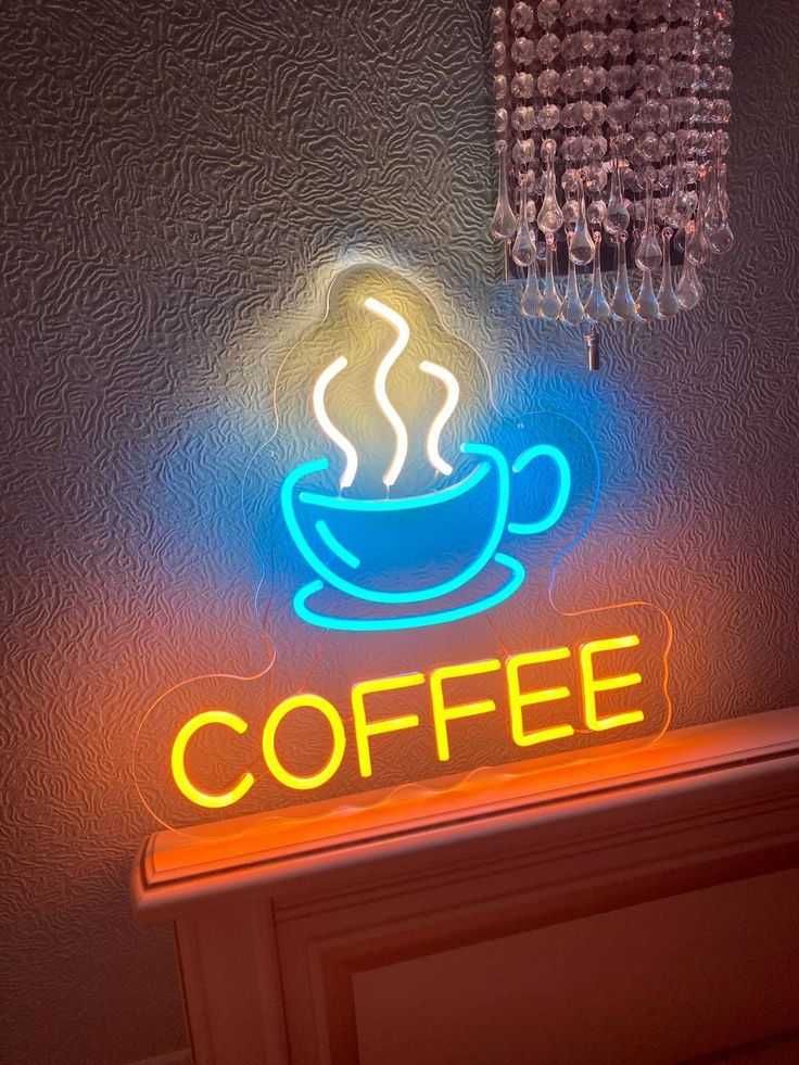 Неонові вивіски Бар, Кальян, Beauty, неонова вивіска Coffee