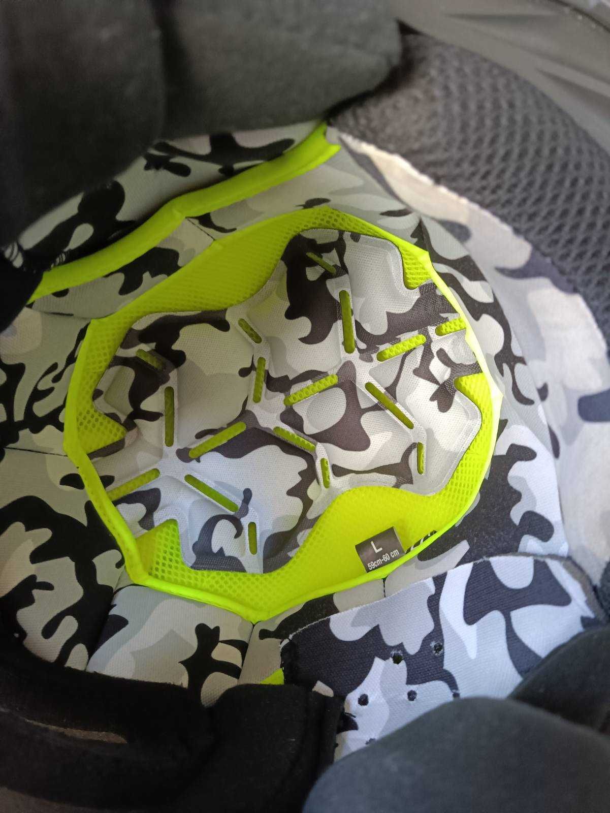Kask motocyklowy/crossowy LS2 FAST EVO r. L czarny + okulary
