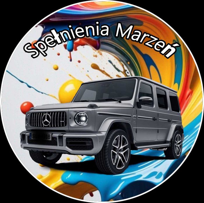 Opłatek na tort Urodziny Mercedes G-Klasa Samochód Auto Tekst Gratis