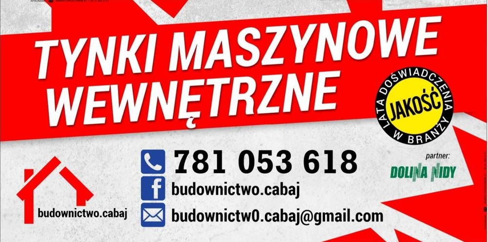Tynki gliniane. Tynki maszynowe gipsowe renowację skuwanie tynków