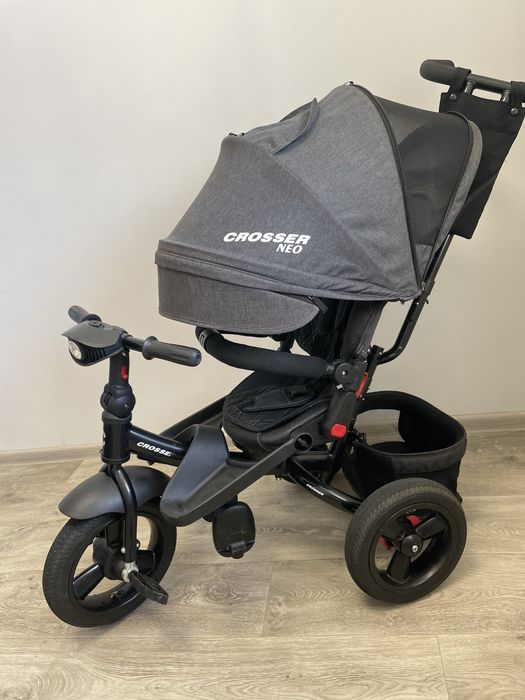 Crosser T-400 NEO ECO Air Gray – дитячий триколісний велосипед