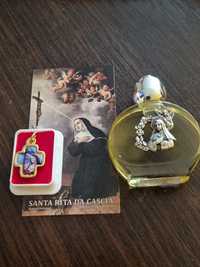 Święta Rita medalion relikwia+olej z Cascia