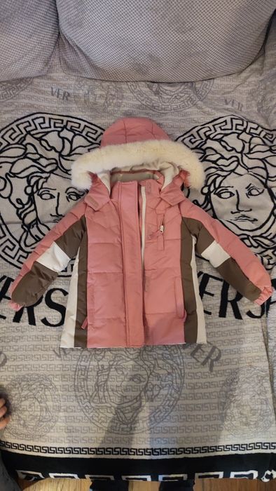 Kurtka zimowa dziecięca różowa rozmiar 110