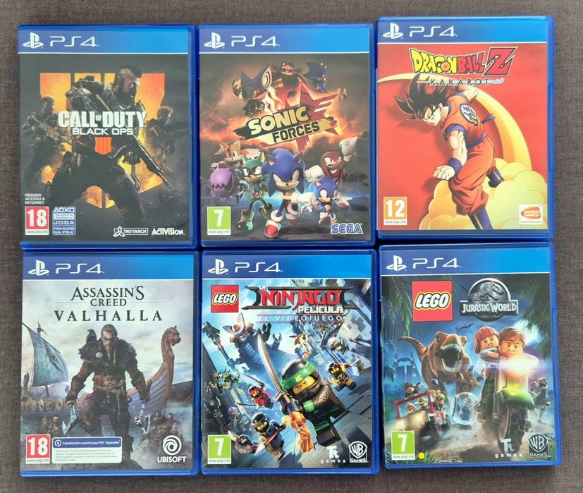 Jogos PS4 - como novos