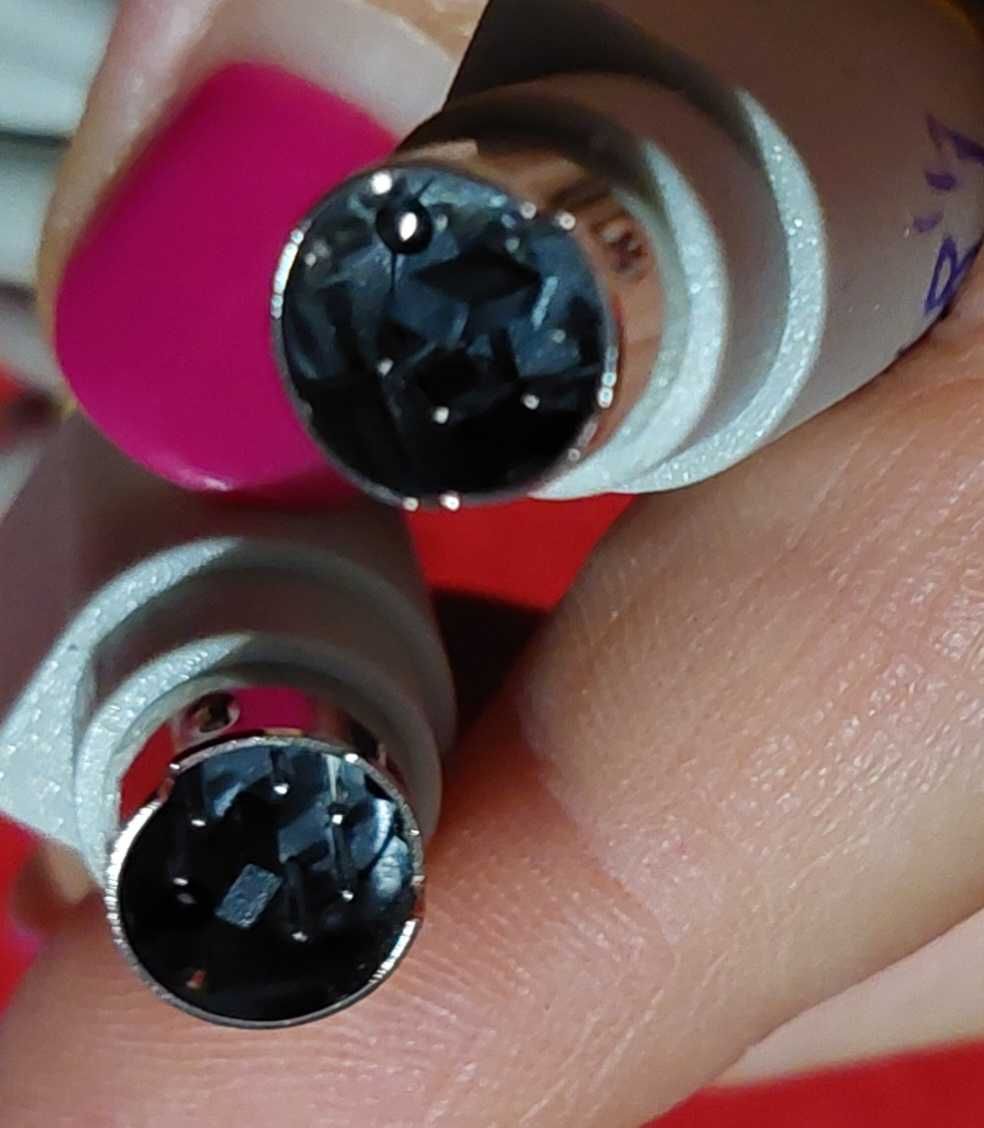 8 Pin Mini DIN 4,8 m kabel szeregowy. Szary przewód PS/2 M Mini DIN