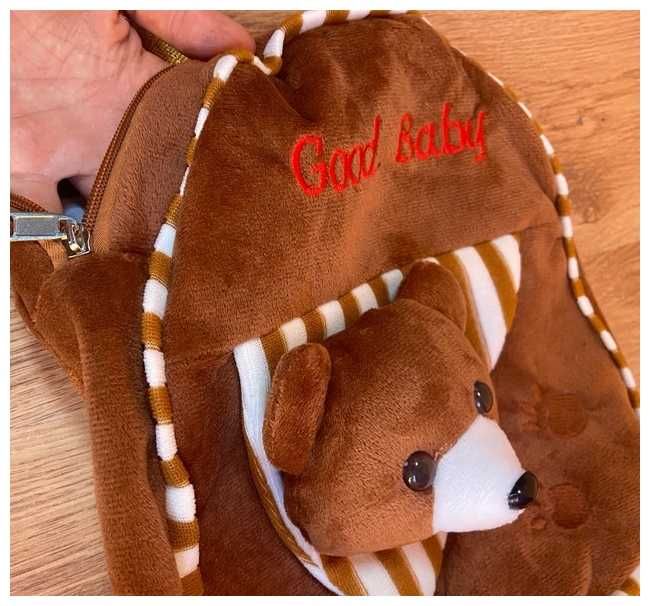 nowy plecak przedszkole mis plusz teddy pluszak maskotka