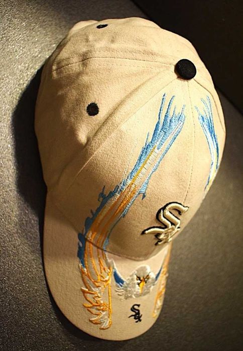 Czapka z serii -,, Chicago Sox '' wyszywany wzór .