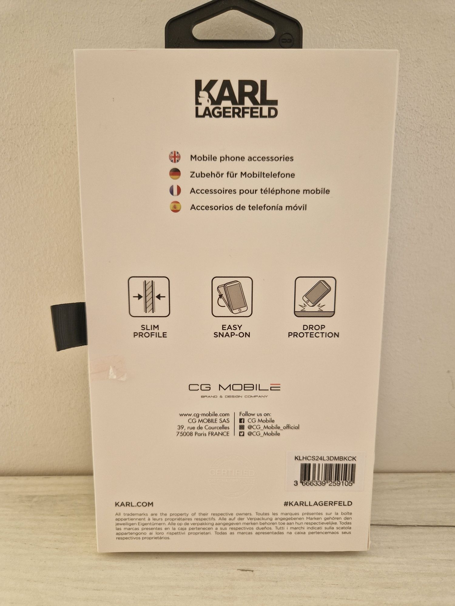 Oryginalne Etui KARL LAGERFELD hardcase 3D Rubber Samsung S24 Ultra