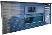 Schowek Domek Ogrodowy 3,8X2,5M Wiata 0,7X2,5M Brama Okna Rynny Tkd313