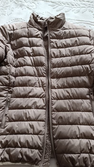 Casaco acolchoado beje da Throttleman