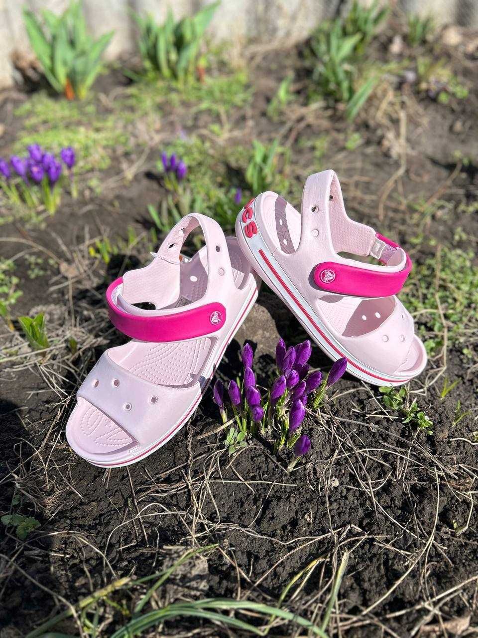 Crocs Bayaband Sandal Charcoal детские сандали серые С7-J3