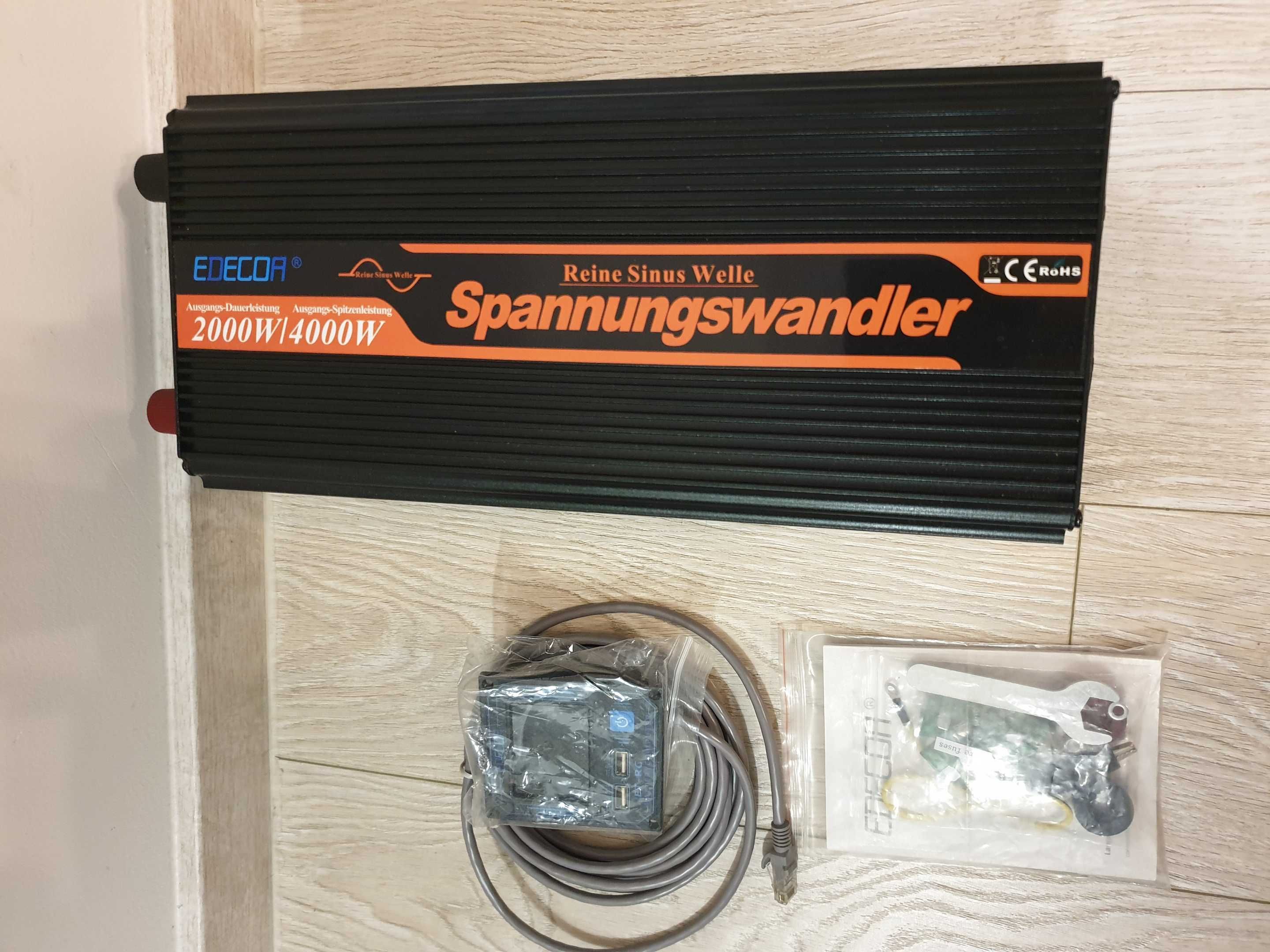 Інвертор EDECOA Spannungswandler  2000/4000Вт