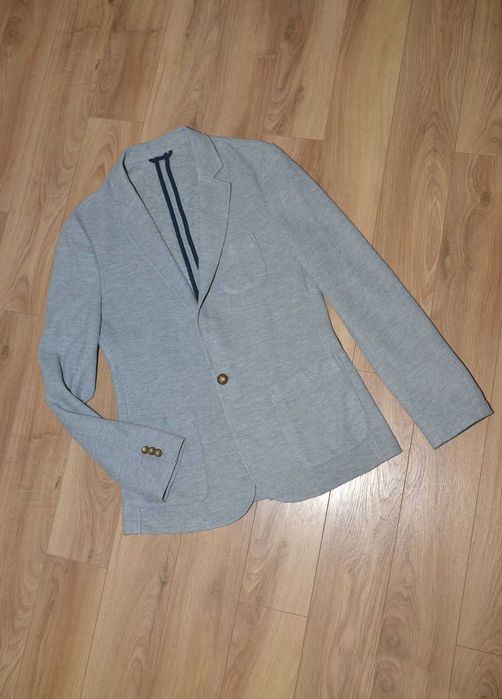 Marynarka męska szara siwa ZARA r.M casualowa elegancka