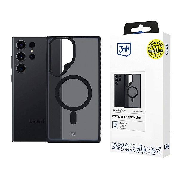Etui 3mk Smoke MagCase z MagSafe na Samsung Galaxy S24 Ultra - półprze