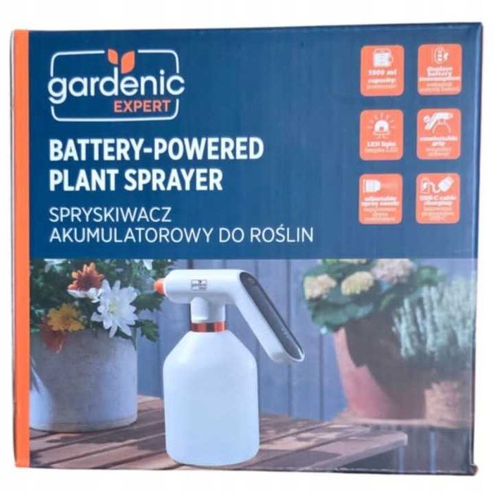 Opyskiwacz akumulatorowy Zraszacz Gardenic EXPERT 1 l