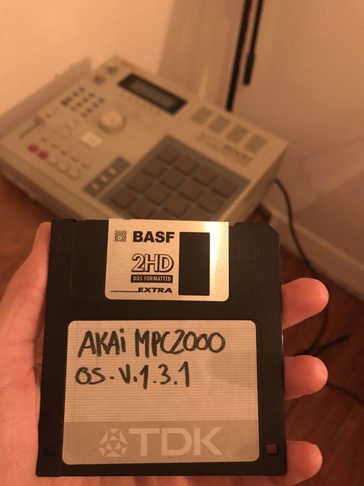 Os Floppy 1.44 disquete de sistema para akai mpc 2000 e mpc 2000 xl