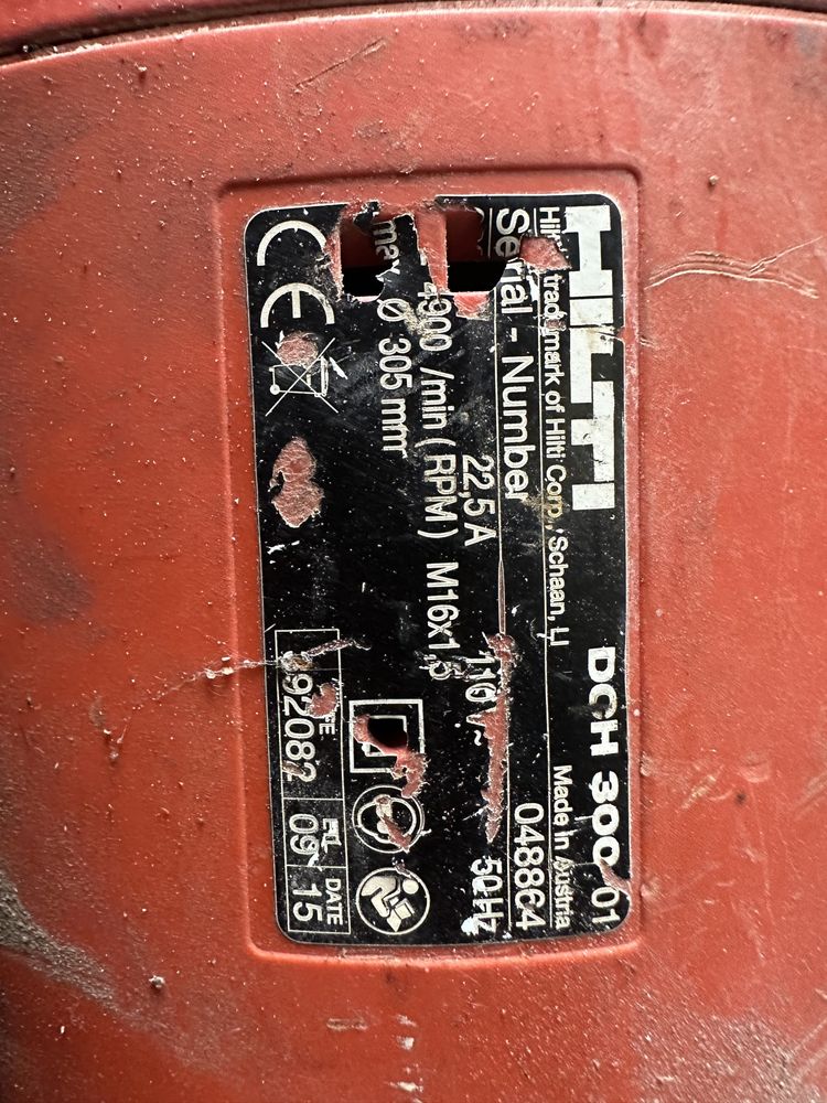 Hilti dch300 przecinarka elektryczna