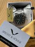 Specht&Sohne męski zegarek. Specyfikacja Premium ! szafir, luma