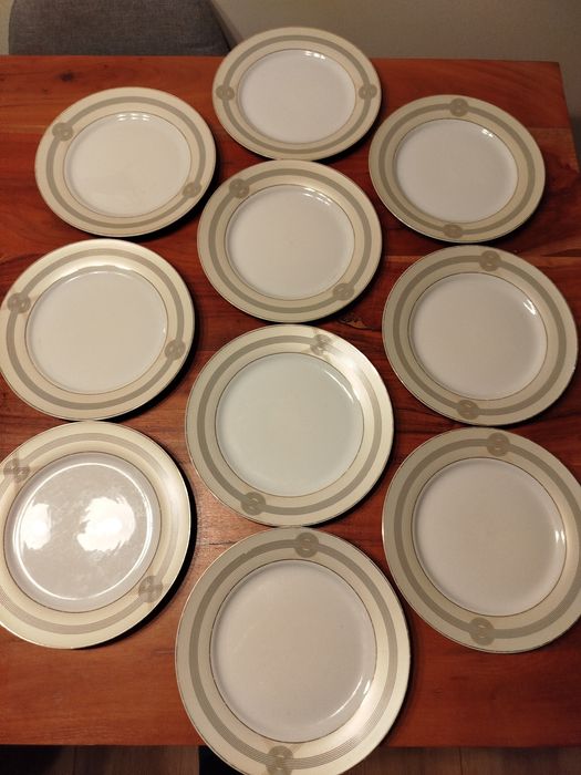 Komplet 11 talerzy obiadowych Tułowice