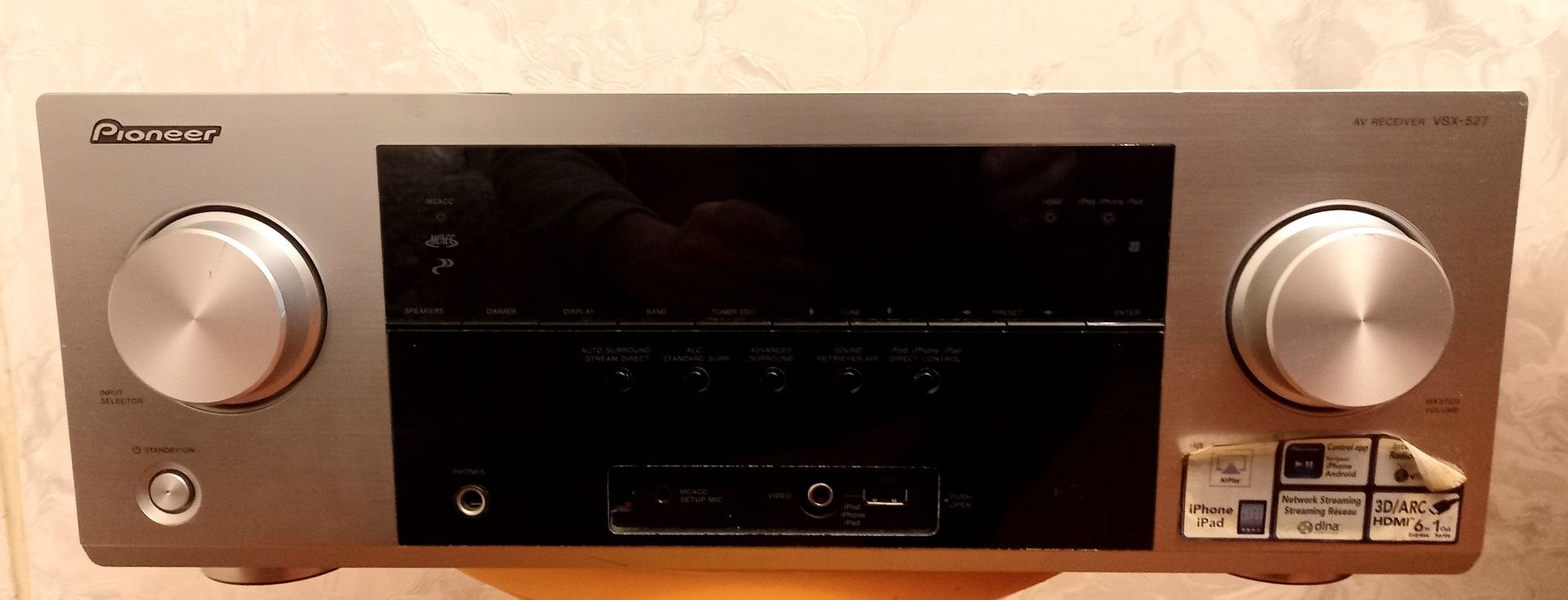 Сетевой АВ-РЕСИВЕР Pioneer VSX-527 5.1×130w Внимание ДЕФЕКТ!!!