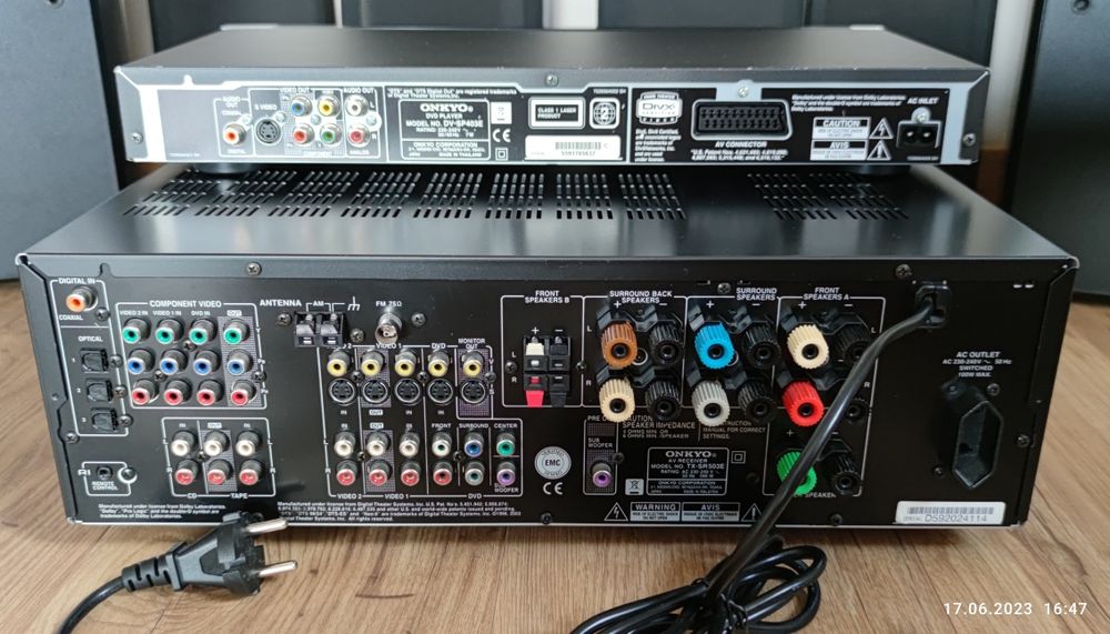 Onkyo TX-SR503E + Odtwarzacz DVD  DV-SP403E + Quadral Quintas 500 5.0