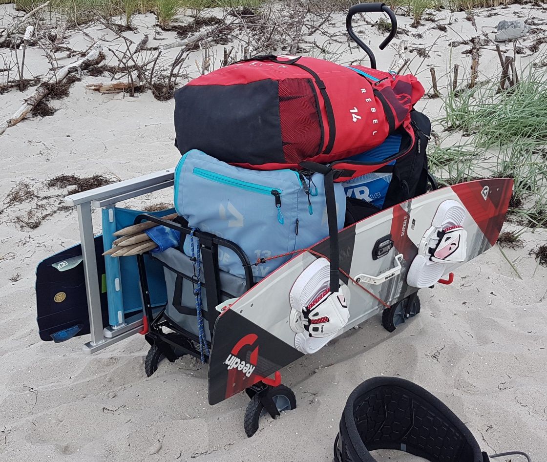 Wózek plażowy turystyczny  kitesurfing kite na sprzęt,