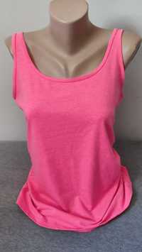 Bawełniana bluzka bez rękawów różowa Primark rozmiar 16