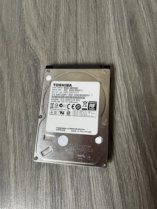 Вінчестер для ноутбука Toshiba 500 GB