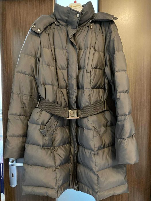 Czekoladowa puchowa kurtka Aryton, rozmiar 40