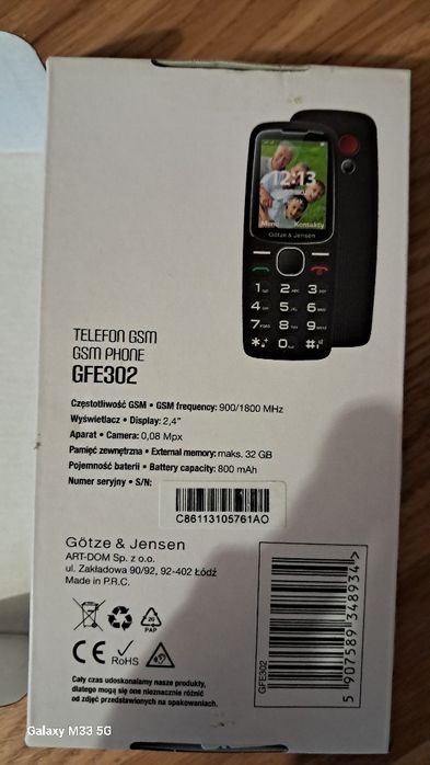Telefon dla seniora